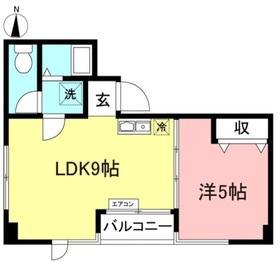 ビューハウス303の間取り