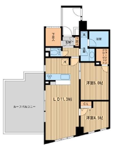 HF学芸大学レジデンス2(旧グレンパーク学芸大学)301の間取り