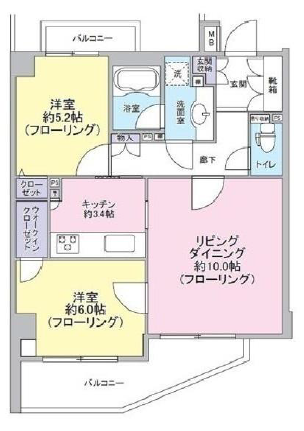 ジェイパーク恵比寿Ⅳ204の間取り