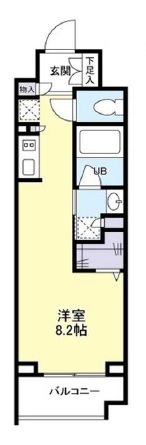 パークフラッツ中目黒0404の間取り