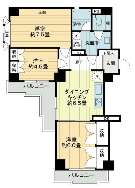 パセオ青山501の間取り