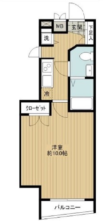 ディム三軒茶屋401の間取り