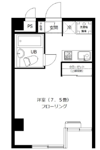ローズガーデン中里103の間取り
