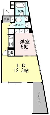 カスアリア目黒長者丸408の間取り