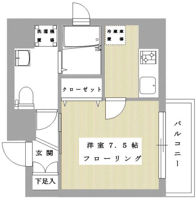 Ｄｅａｒ　ＭＥＧＵＲＯ　～ディア　メグロ～304の間取り