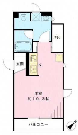 油面パークビレッジＤ棟12の間取り