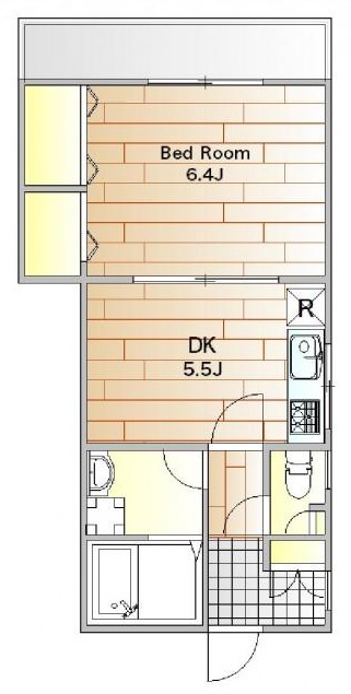 ピュアハイツ五本木102の間取り