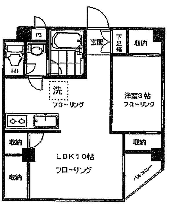 パルムビル302の間取り