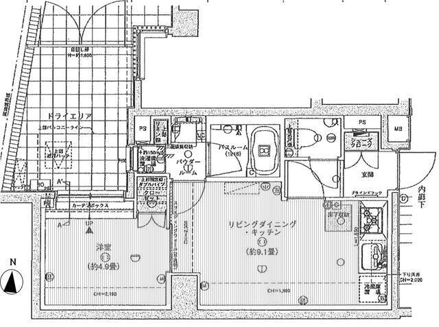 サクラティアラ目黒都立大103の間取り