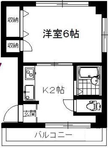 青葉台ハイム302の間取り