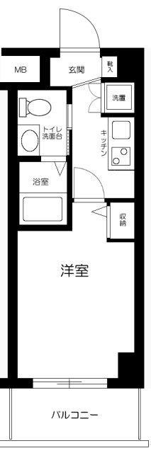 クレアシオン目黒不動前403の間取り