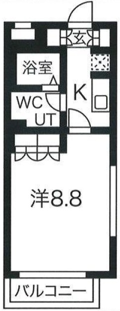 スパシエステージ北沢406の間取り