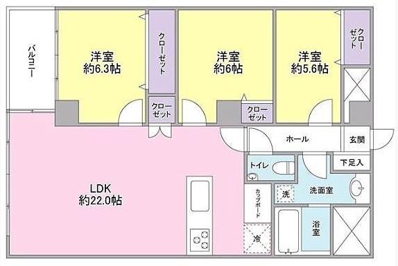 小田急南青山マンション403の間取り