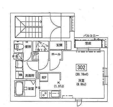 ジュネス西麻布302の間取り