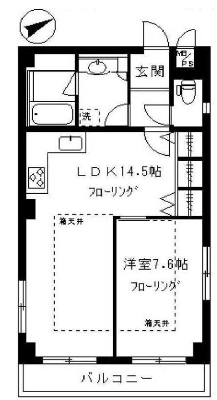 リュミエ学芸大学501の間取り