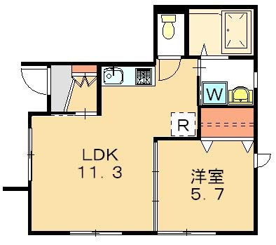 コンフォール学芸大学101の間取り