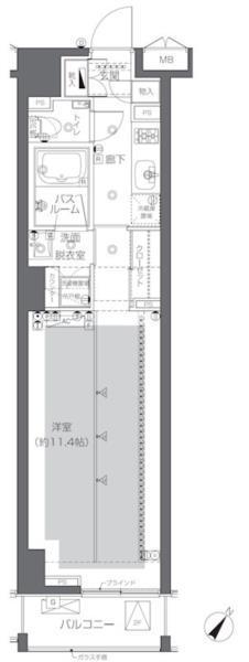 ZOOM澁谷神山町703の間取り