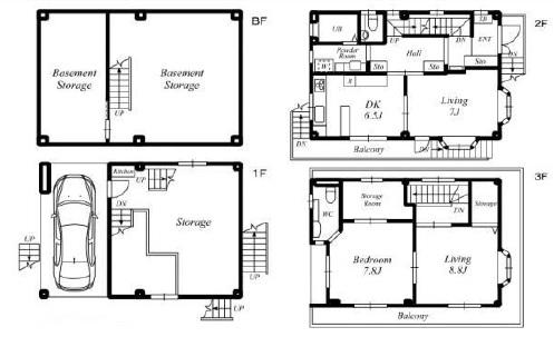 下馬5丁目戸建の間取り