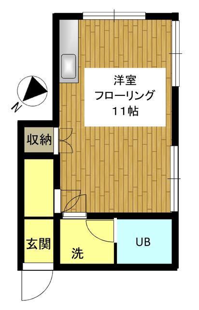 ヴィレッヂ植草202の間取り