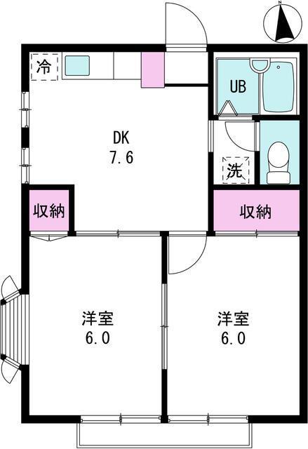 ピオトープ松陰201の間取り