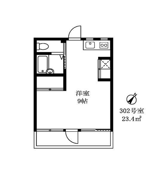 ホワイトノイズ302の間取り