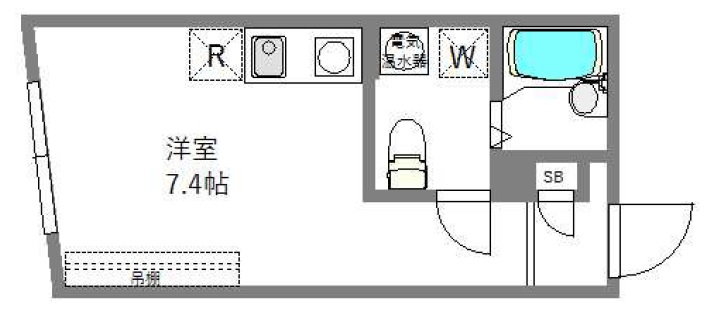 COCOFLAT三軒茶屋（ココフラット三軒茶屋）101の間取り