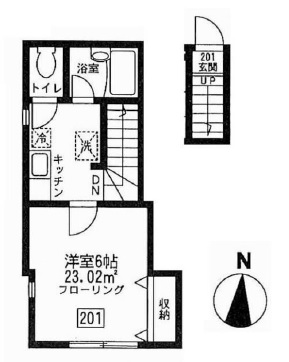 ブルージュ201の間取り