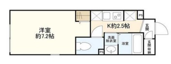 ウェルスクエアイズム世田谷用賀105の間取り
