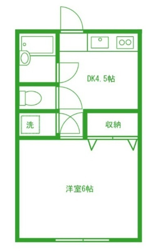 ニューウィング中目黒203の間取り
