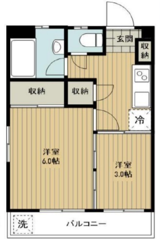 ニュー伊達マンション306の間取り