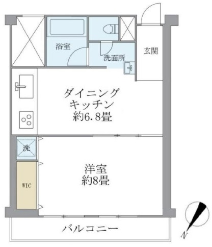 広尾ハイツ402の間取り