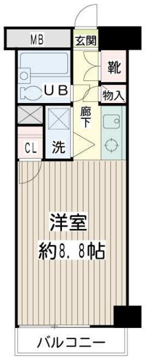 中目黒コート303の間取り