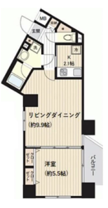 パレステュディオ南青山304の間取り