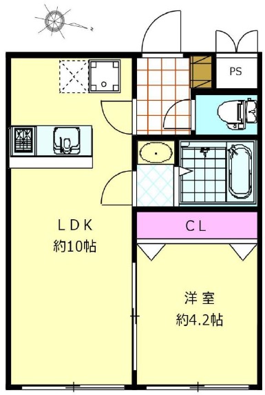 Bouledogue francais Komazawa(ブルドッグフランセ駒沢)302の間取り