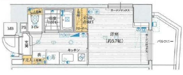 ル・リオン初台601の間取り