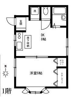 目黒区南２丁目　賃貸マンション1階の間取り