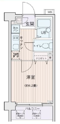 エコロジー都立大学レジデンス0520の間取り