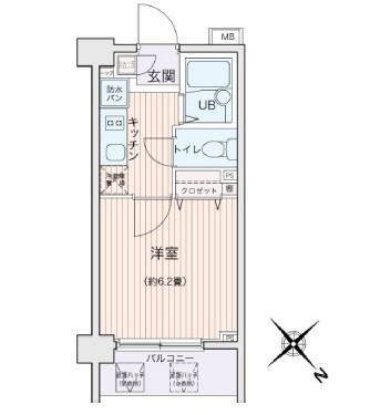 エコロジー都立大学レジデンス0318の間取り