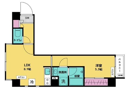 スターファイブ三軒茶屋403の間取り