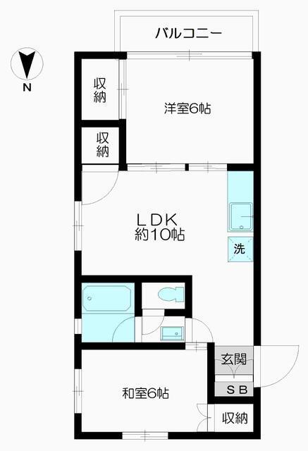 エース奥沢マンション604の間取り