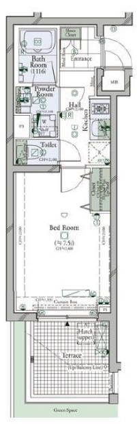 コンシェリア学芸大学　THE RESIDENCE101の間取り