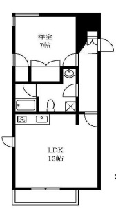 オークテラス304の間取り