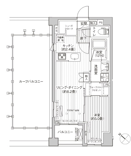 シティカレント目黒学芸大学403の間取り