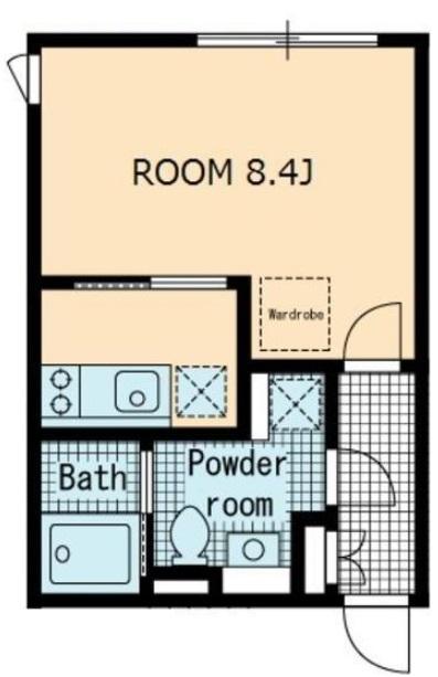 アレーロ駒沢大学403の間取り