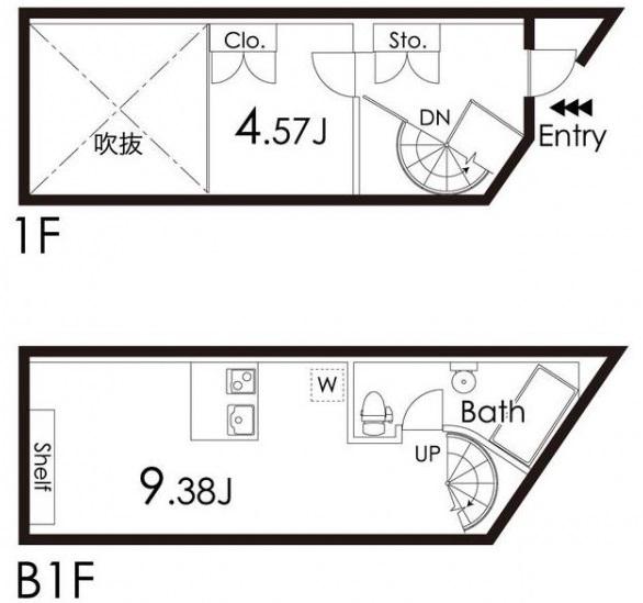 メゾンド学芸大学105の間取り