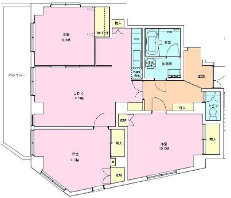 恵比寿レジデンス参番館201の間取り