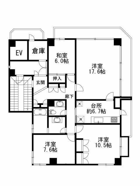 代々木ワルトハイム201の間取り