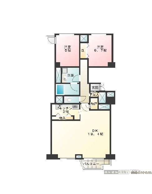 南青山第一マンションズ307の間取り