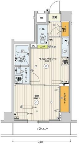 スカイコート渋谷神山町302の間取り