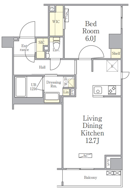 パークペルル池尻４０５の間取り